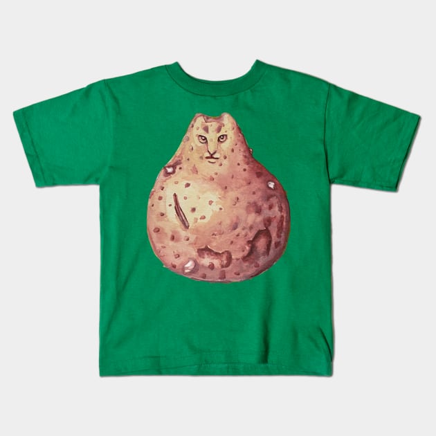 Potato Cat Kids T-Shirt by RaLiz